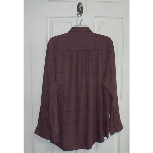 Magellan Willow Creek Long Sleeve Plaid Button Down in Zinfandel Plaid 2XL $25 - Picture 3 of 3